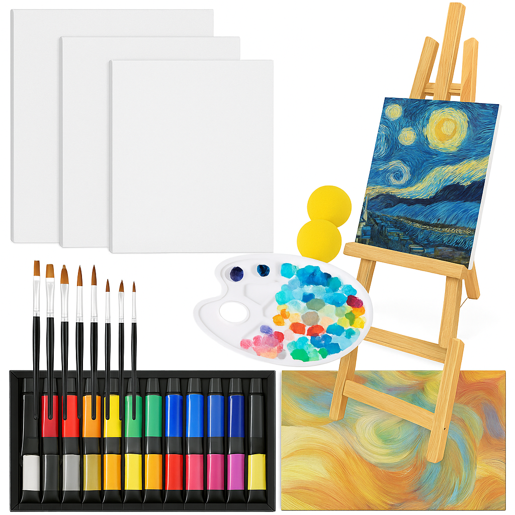 60 Pieces Acrylic Painting Kit