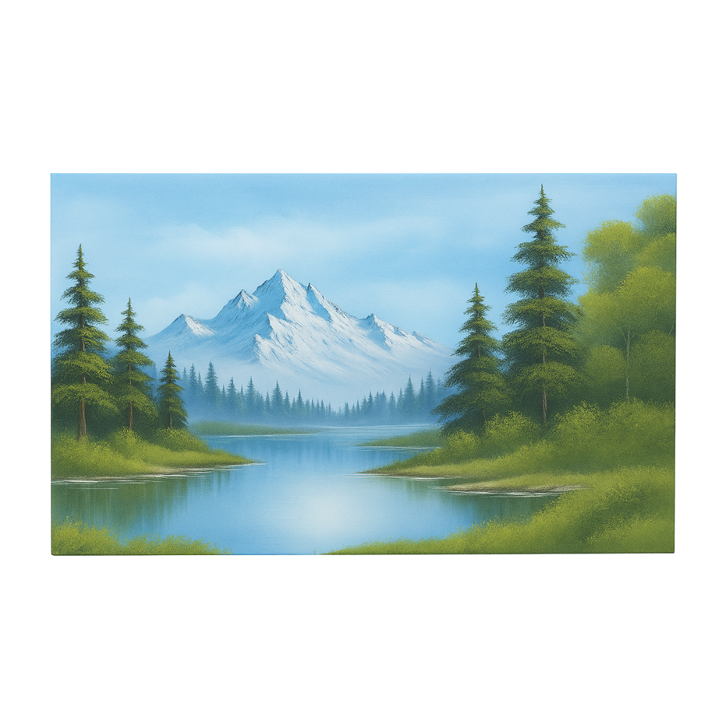Landscape Painting Kit With Paint Brushes Colors