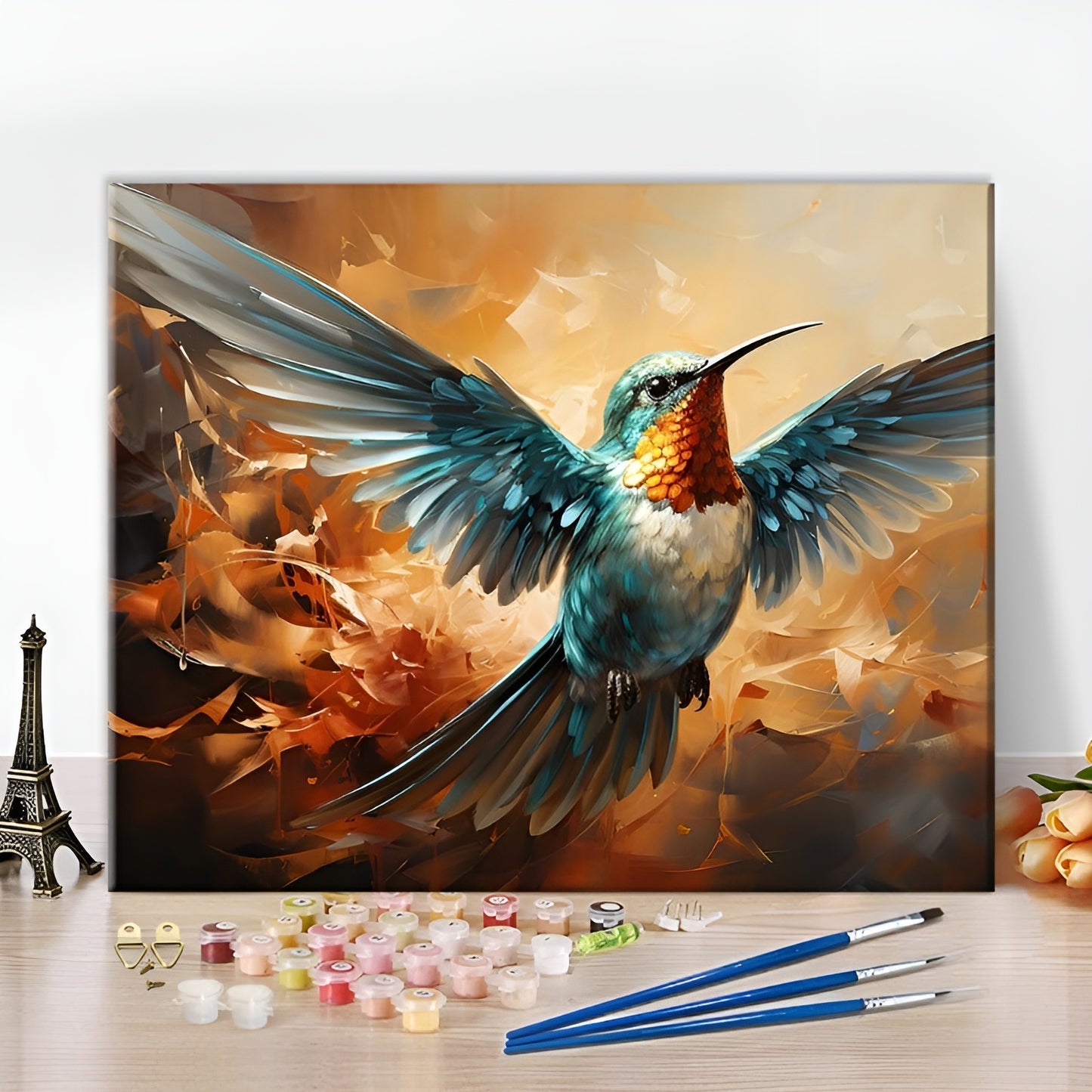 Stunning Hummingbird Painting Paint By Numbers Kit