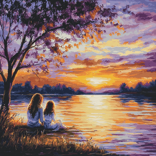 A Mother's Love: Evening Reflections Paint By Number