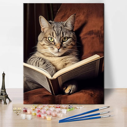 Scholarly Whiskers Paint By Number Kit