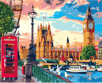 London Landmarks Paint By Number Kit