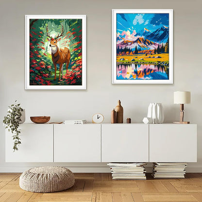 Alpine Reflections Paint By Numbers Canvas Art