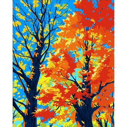 Autumn Canopy Paint By Numbers Art Creation