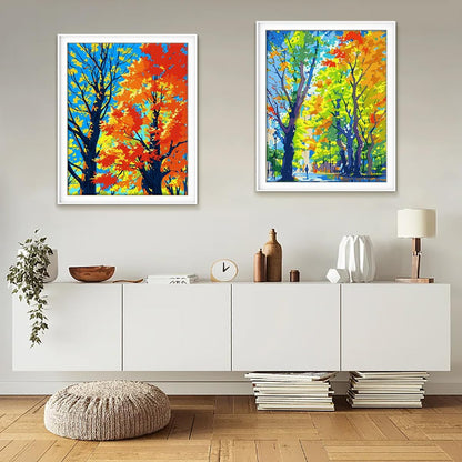 Autumn Canopy Paint By Numbers Art Creation