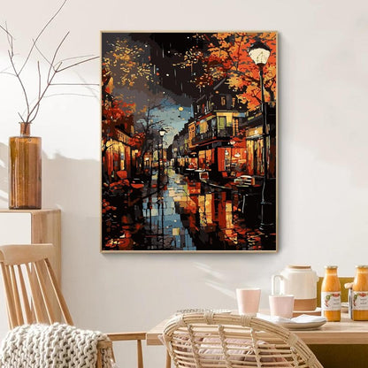 Autumn Nights Landscape Paint By Number Kit