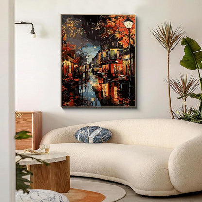 Autumn Nights Landscape Paint By Number Kit