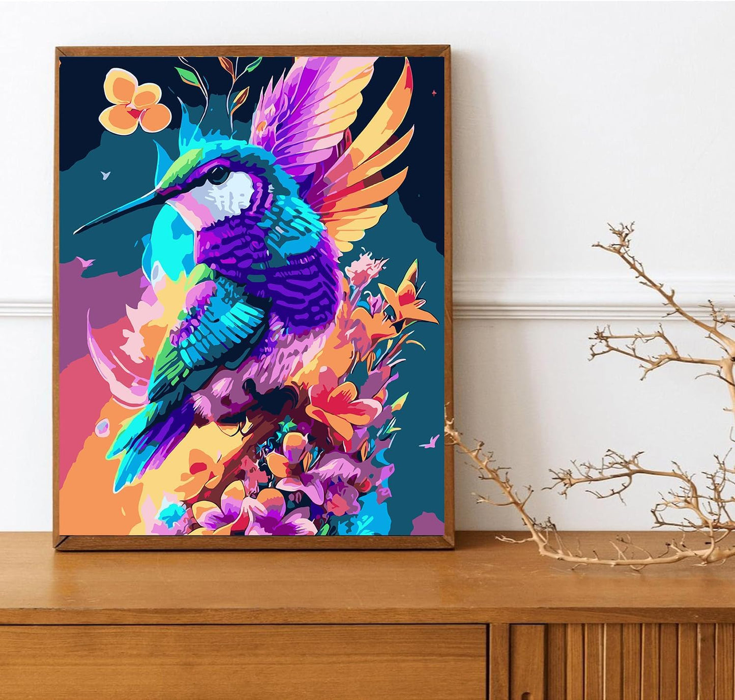 Chromatic Hummingbird Paradise Canvas Print