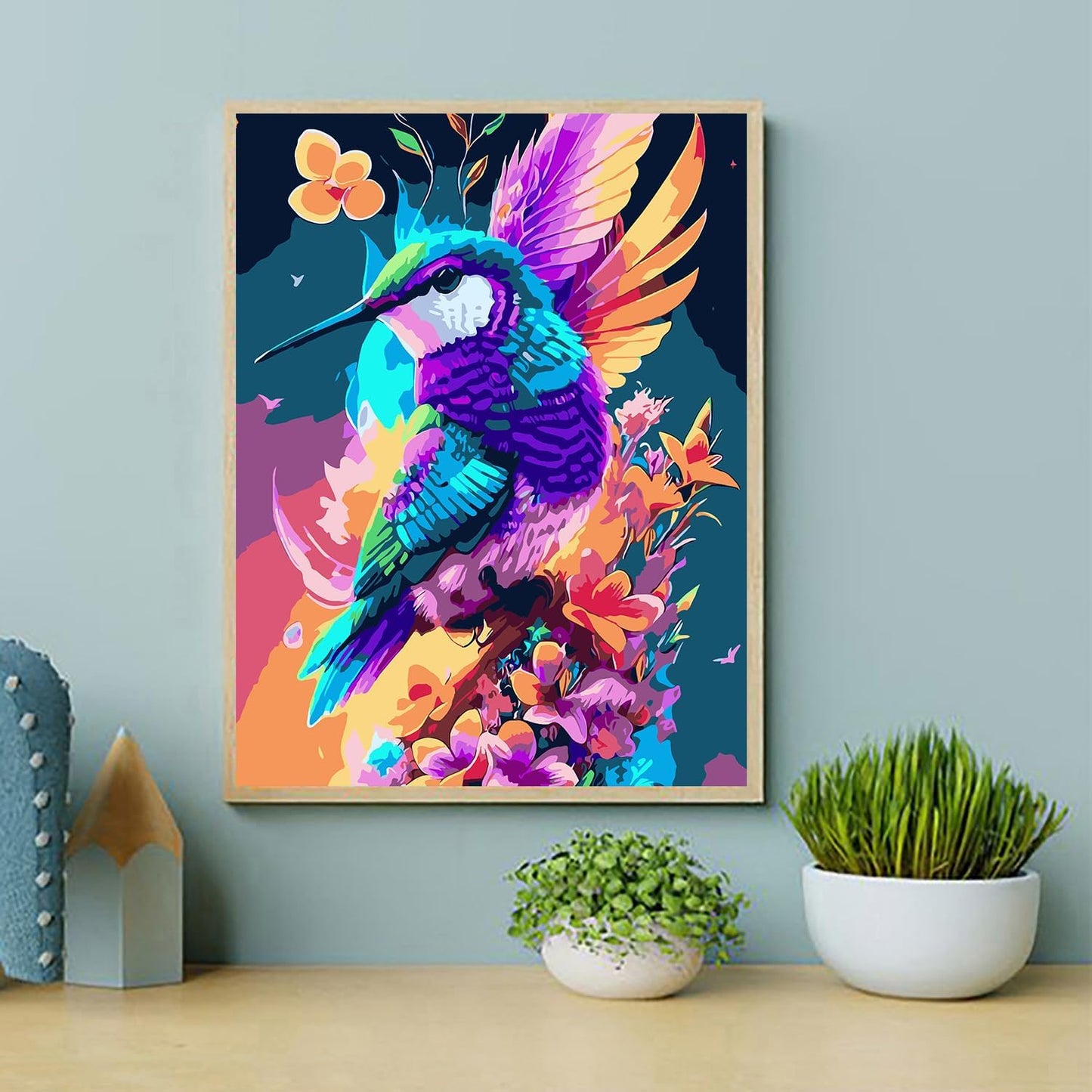 Chromatic Hummingbird Paradise Canvas Print