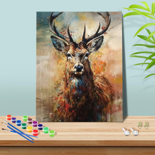 DIY Deer Buck Paint By Numbers Kit