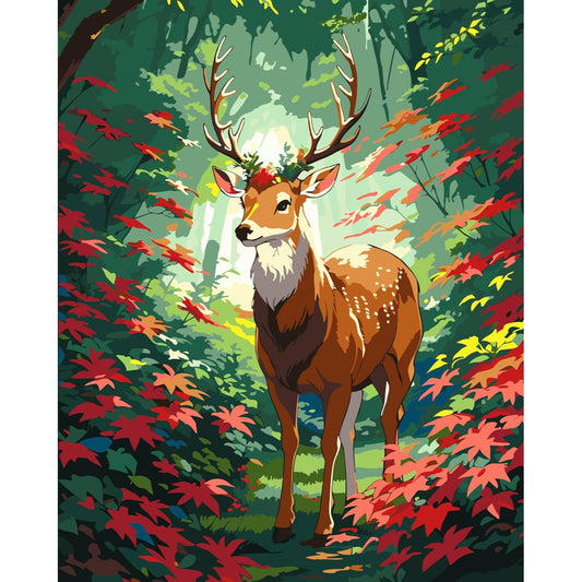 Deer Splendor Paint By Numbers Canvas Art