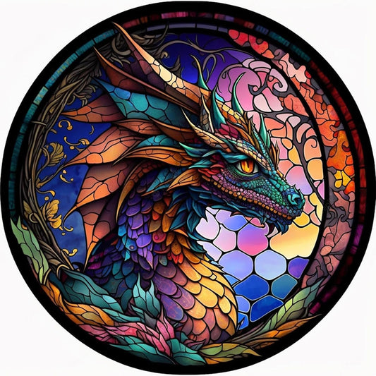 Dragon Embrace Circular Paint By Number Kit