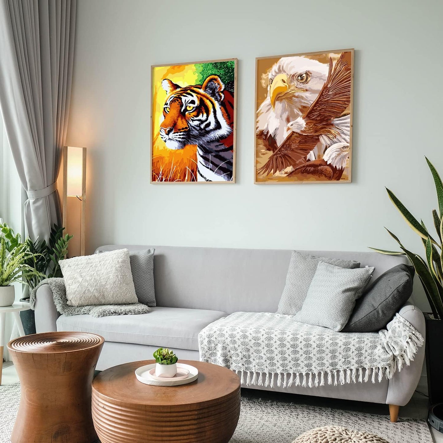 Eagle Trio Paint By Numbers Canvas Art