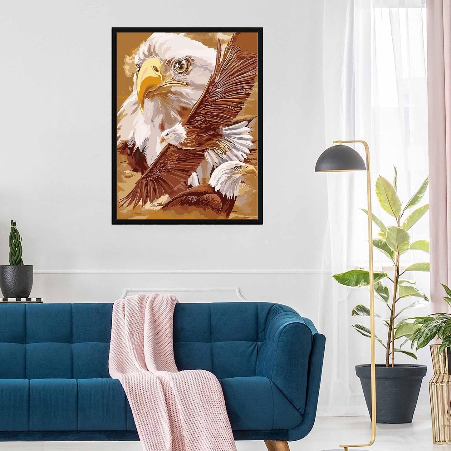 Eagle Trio Paint By Numbers Canvas Art