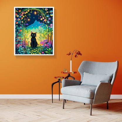 Enchanted Evening Garden Paint By Numbers Canvas Art