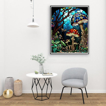 Enchanted Forest Mushrooms Paint By Numbers Kit