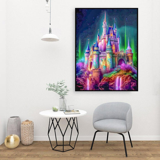 Enchanted Realm Castle Watercolor Paint By Numbers Kit