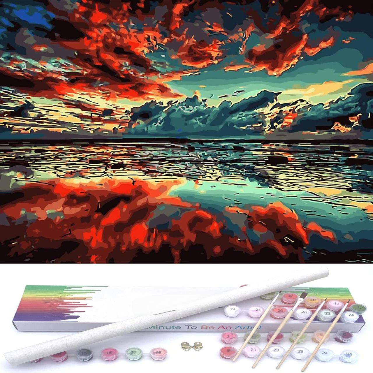 Fiery Sky Paint By Numbers Kit