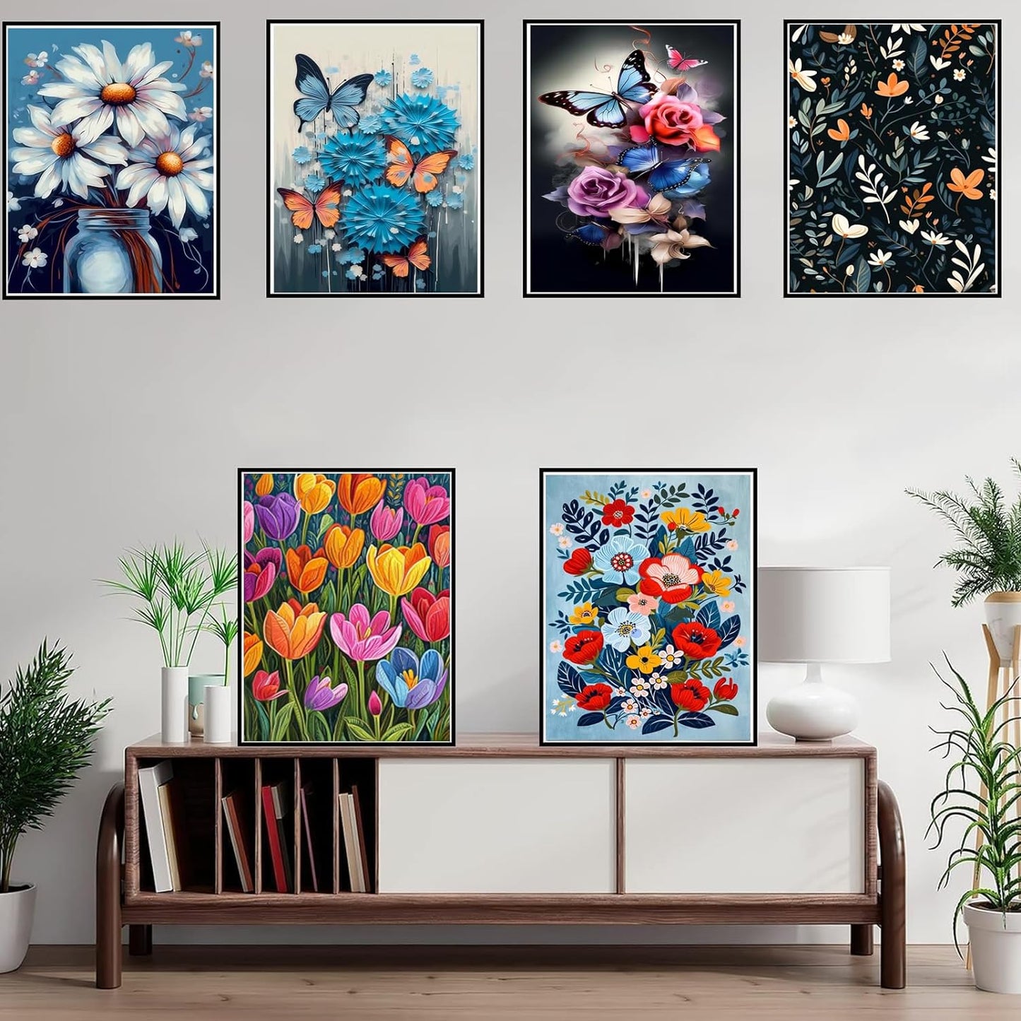 Floral And Butterfly Diamond Painting Collection Art Kit