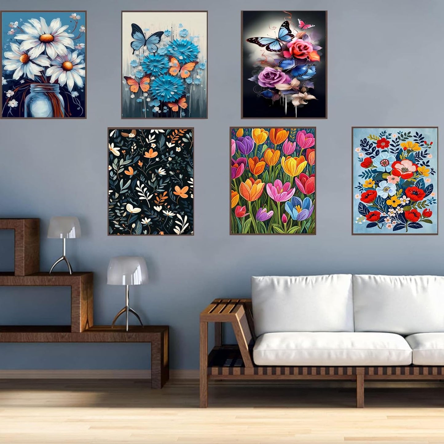 Floral And Butterfly Diamond Painting Collection Art Kit