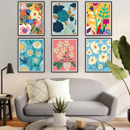 Floral Artistry Paint by Numbers Wall Display