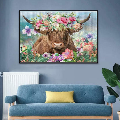 Floral Crown Paint By Number Canvas Art