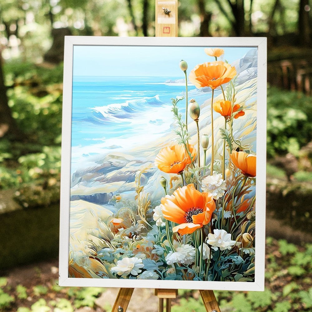 Flower Paintings By Paint By Numbers Kit