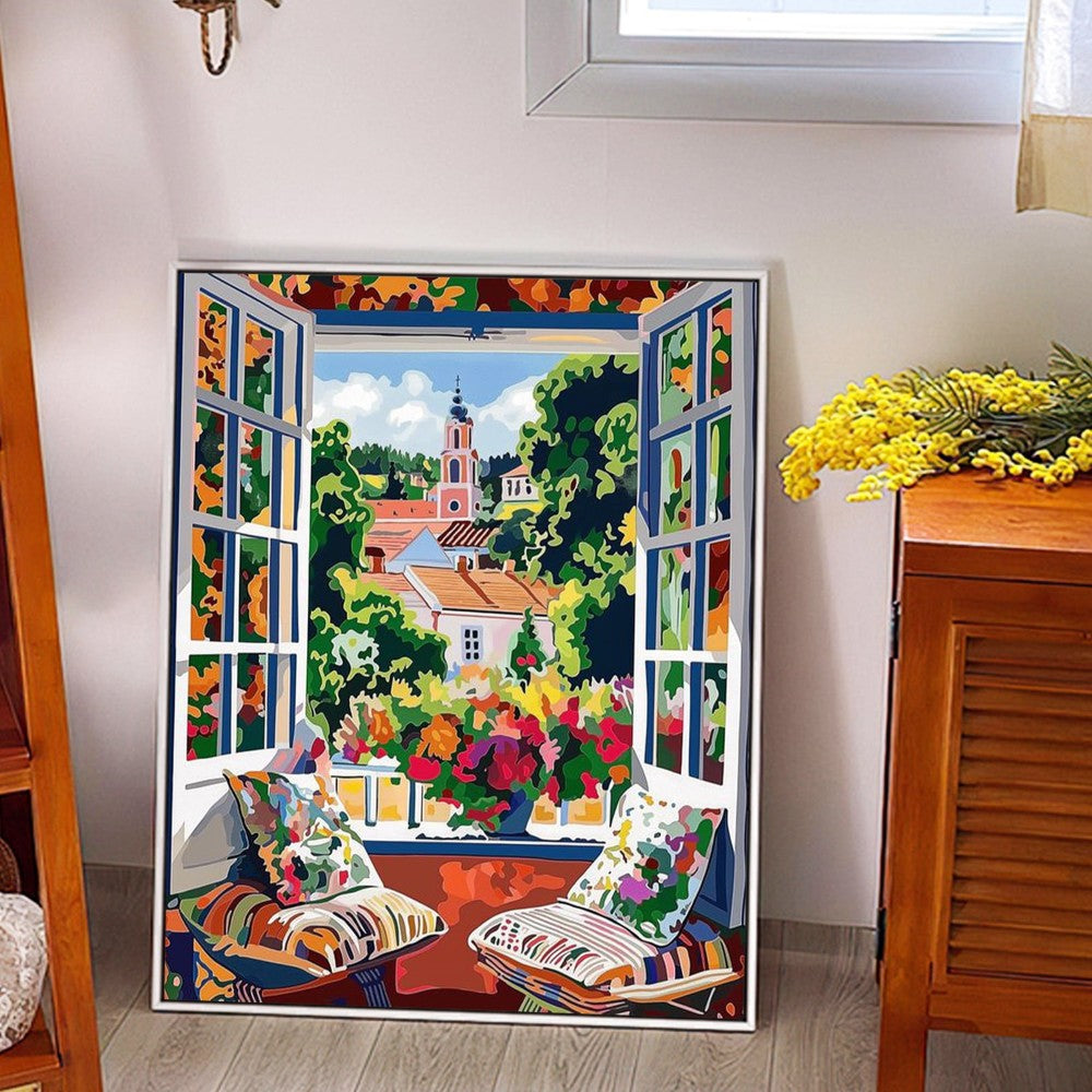 Flower Paintings By Paint By Numbers Kit