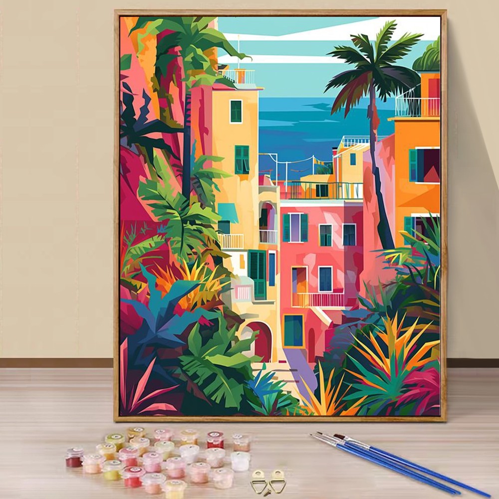 Flower Paintings By Paint By Numbers Kit