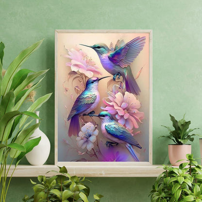 Hummingbird Canvas Paint By Number