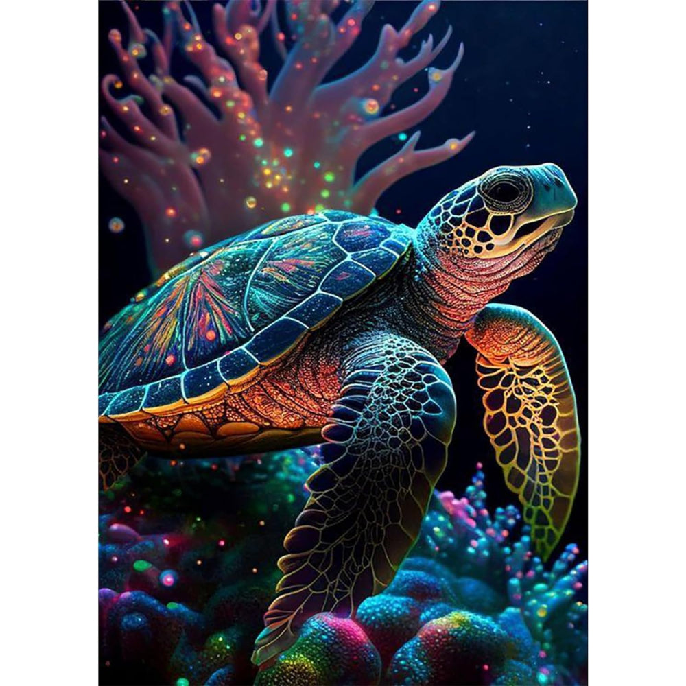 Illuminated Sea Turtle Paint By Number Kit