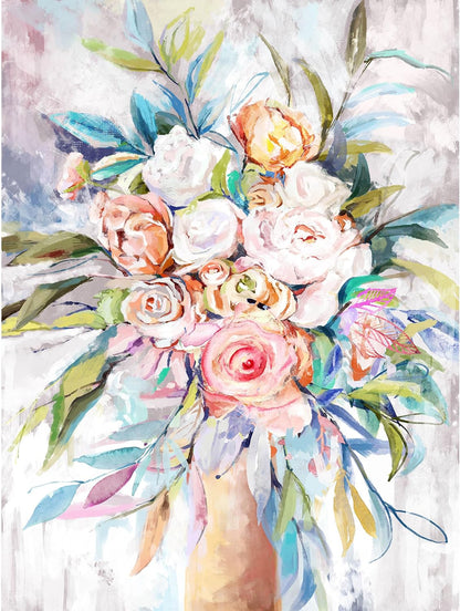 Impressionist Floral Bouquet Canvas Paint By Number