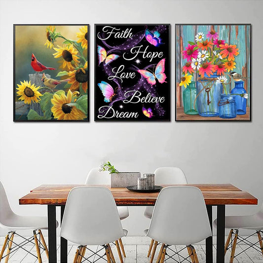 Inspirational Nature And Floral Diamond Art Set