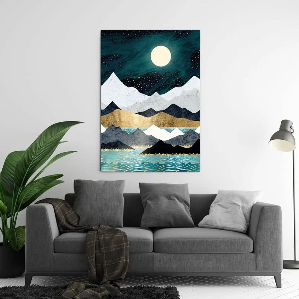 Luminescence Mountain Paint By Numbers Canvas Art