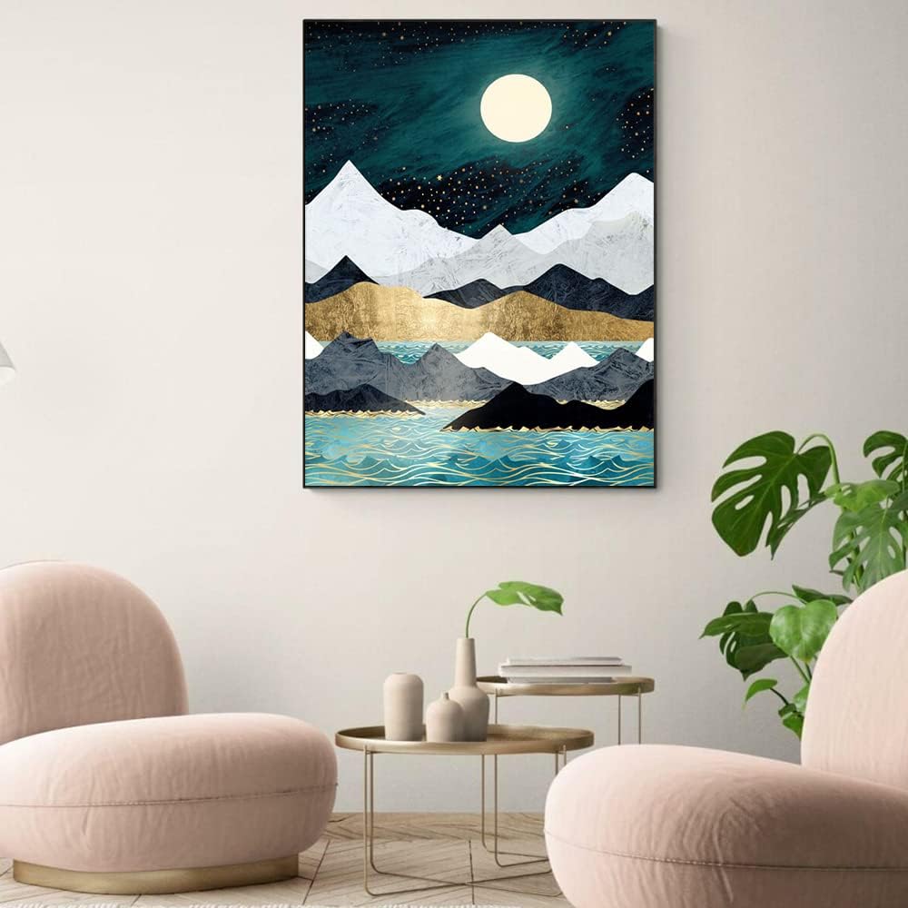 Luminescence Mountain Paint By Numbers Canvas Art