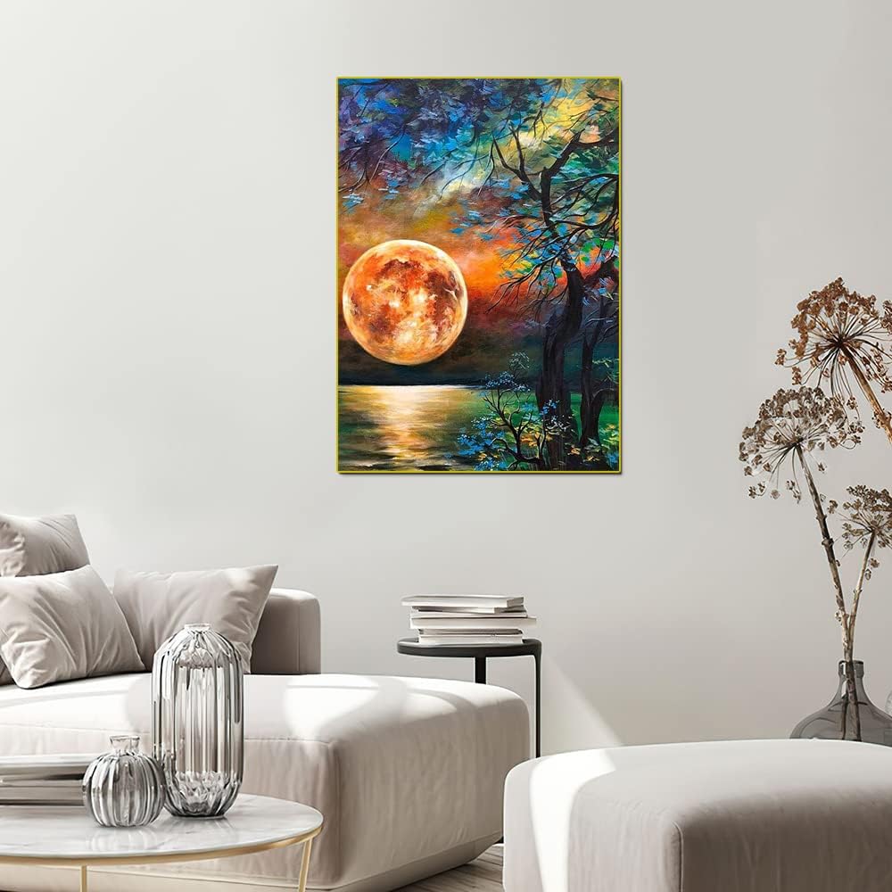 Lunar Brilliance Paint By Numbers Canvas Art