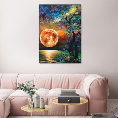 Lunar Brilliance Paint By Numbers Canvas Art