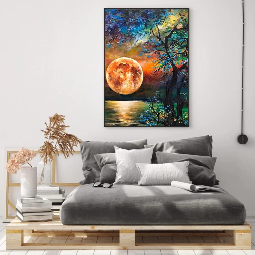 Lunar Brilliance Paint By Numbers Canvas Art