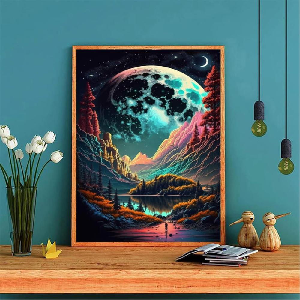 Lunar Mountain Majesty Paint By Number Kit