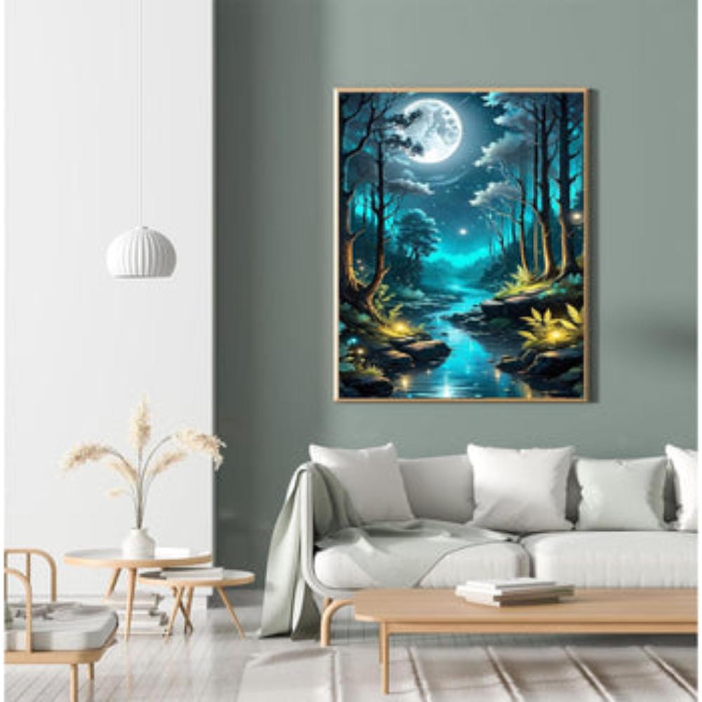 Lunar Reflections Forest Paint By Number Kit