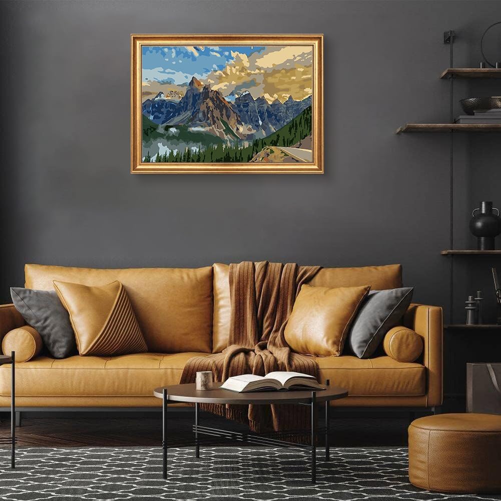 Majestic Mountain Morning Paint By Numbers Canvas Art