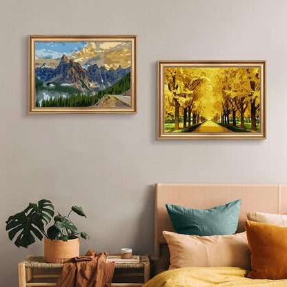 Majestic Mountain Morning Paint By Numbers Canvas Art