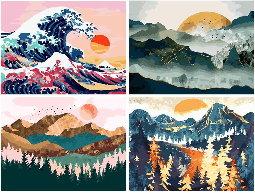 Mountain Landscape Paint By Number