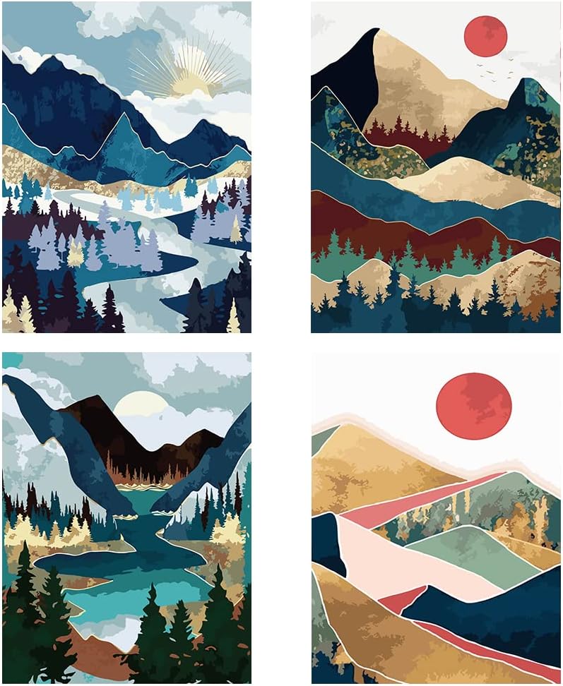 Mountain Paint By Number Wall Art