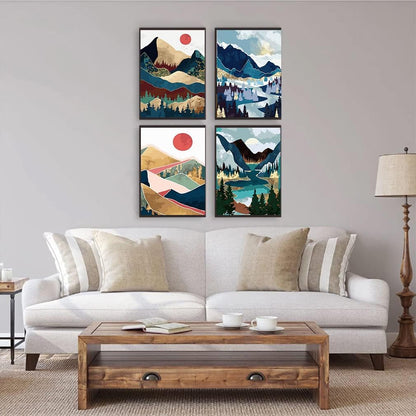 Mountain Paint By Number Wall Art