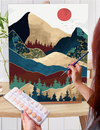 Mountain Paint By Number Wall Art