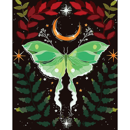 Mystical Luna Moth Paint By Numbers Canvas Art