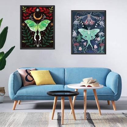 Mystical Luna Moth Paint By Numbers Canvas Art