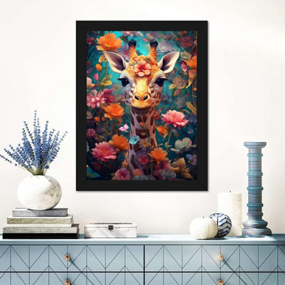 Garden Whimsy A Giraffe Paint by Number Kit