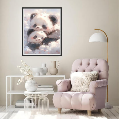 Serene Panda Pair Paint By Number Canvas Kit